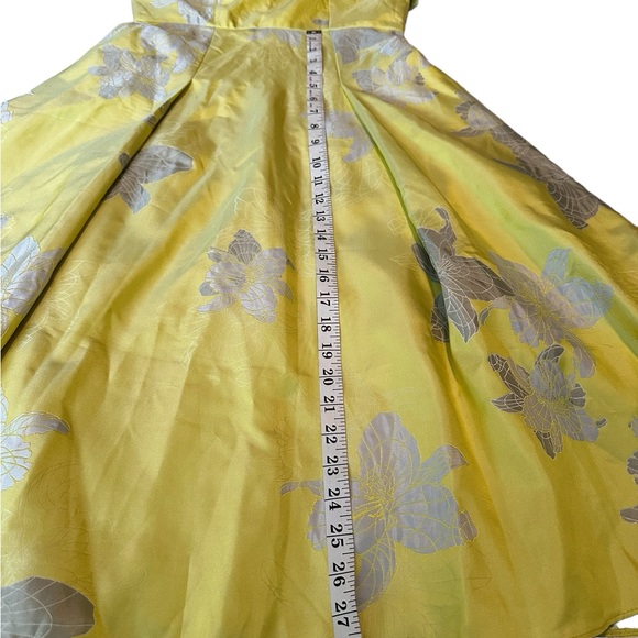 Badgley Mischka "Brianna" Dress PTP 17 Waist 14 Green - Pockets A line - Picture 10 of 16